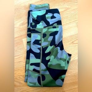 Zyia Camo High Waisted Crop Leggings
